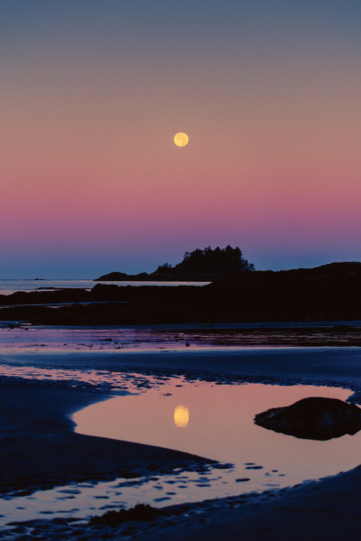 Full Moon Reflection, Chesterman’s Beach