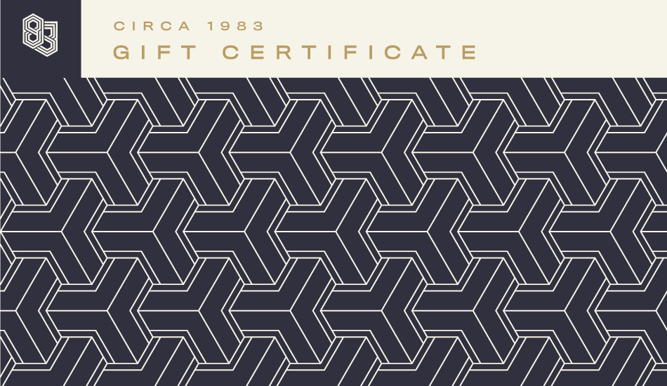 CIRCA 1983 Gift Certificate