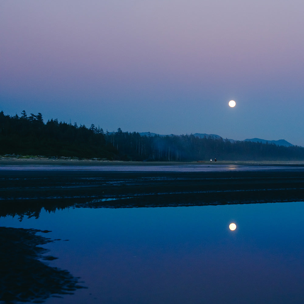 Combers Beach, Moon Reflection