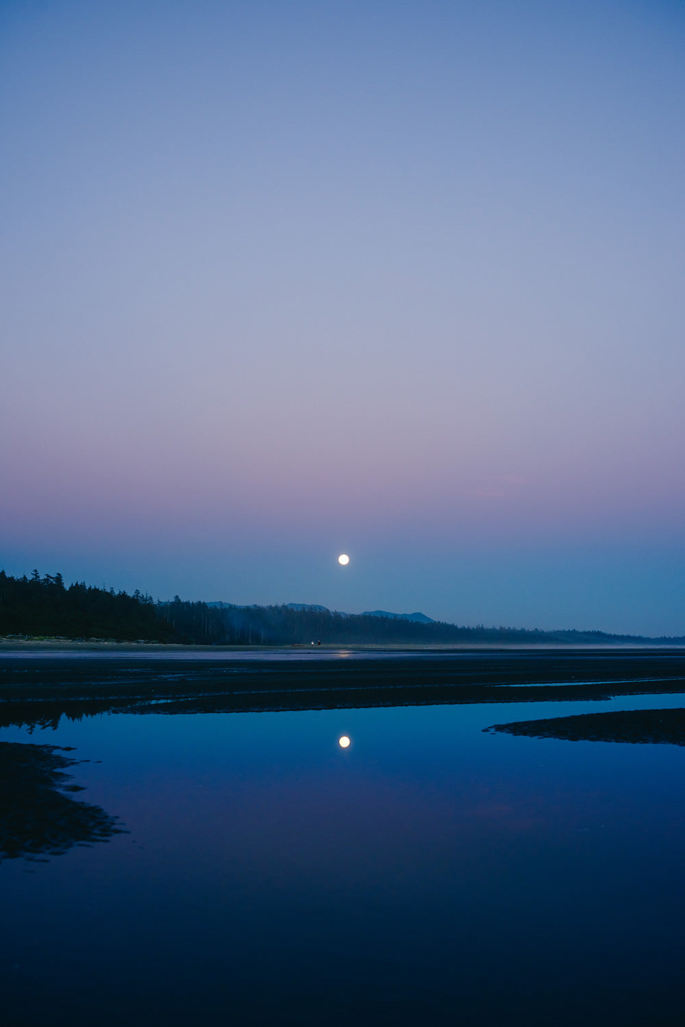 Combers Beach, Moon Reflection