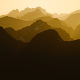 Peaks on Peaks, Vancouver Island, Circular Print
